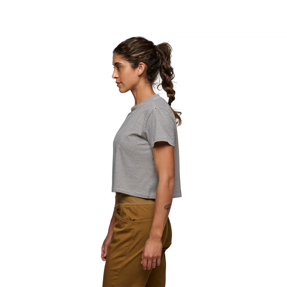 Women's BD Stripe Crop Short Sleeve Tee