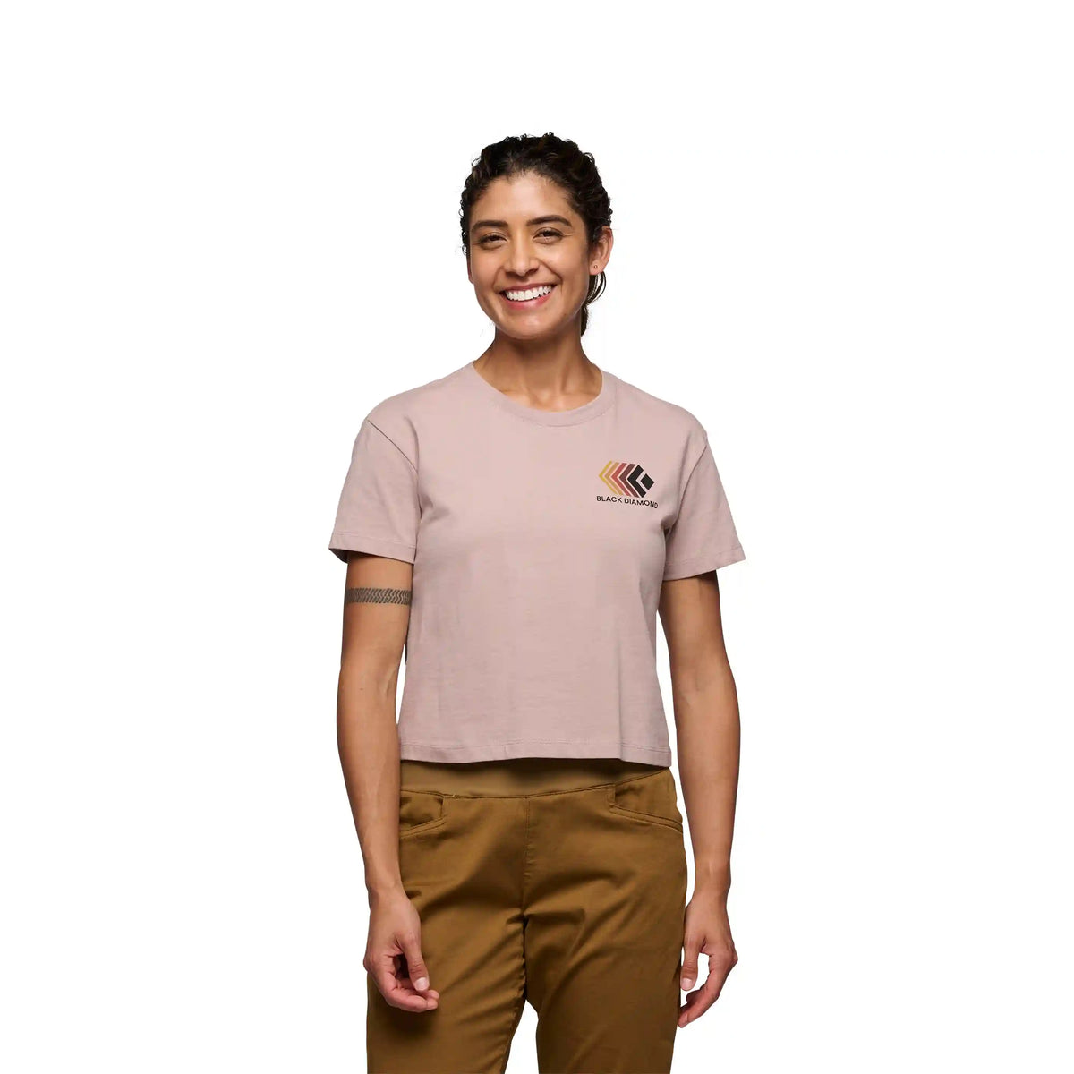 Women's Faded Crop Short Sleeve Tee