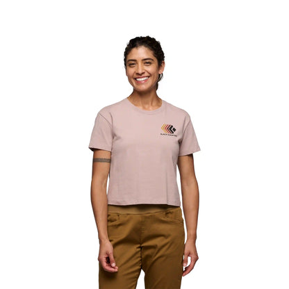 Women's Faded Crop Short Sleeve Tee