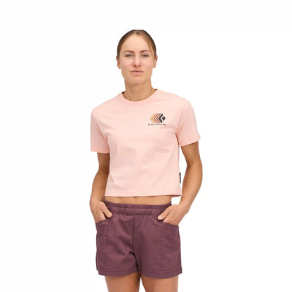 Women's Faded Crop Short Sleeve Tee