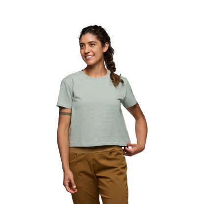Women's BD Stripe Crop Short Sleeve Tee
