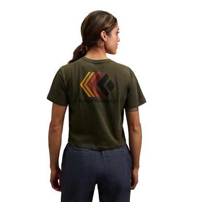 Women's Faded Crop Short Sleeve Tee