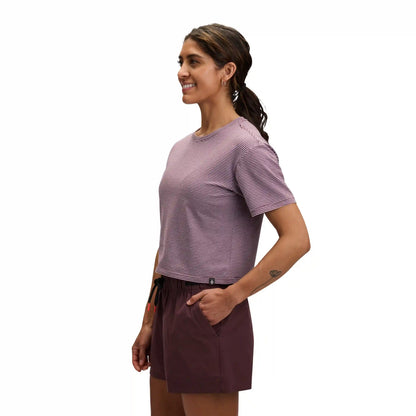 Women's BD Stripe Crop Short Sleeve Tee