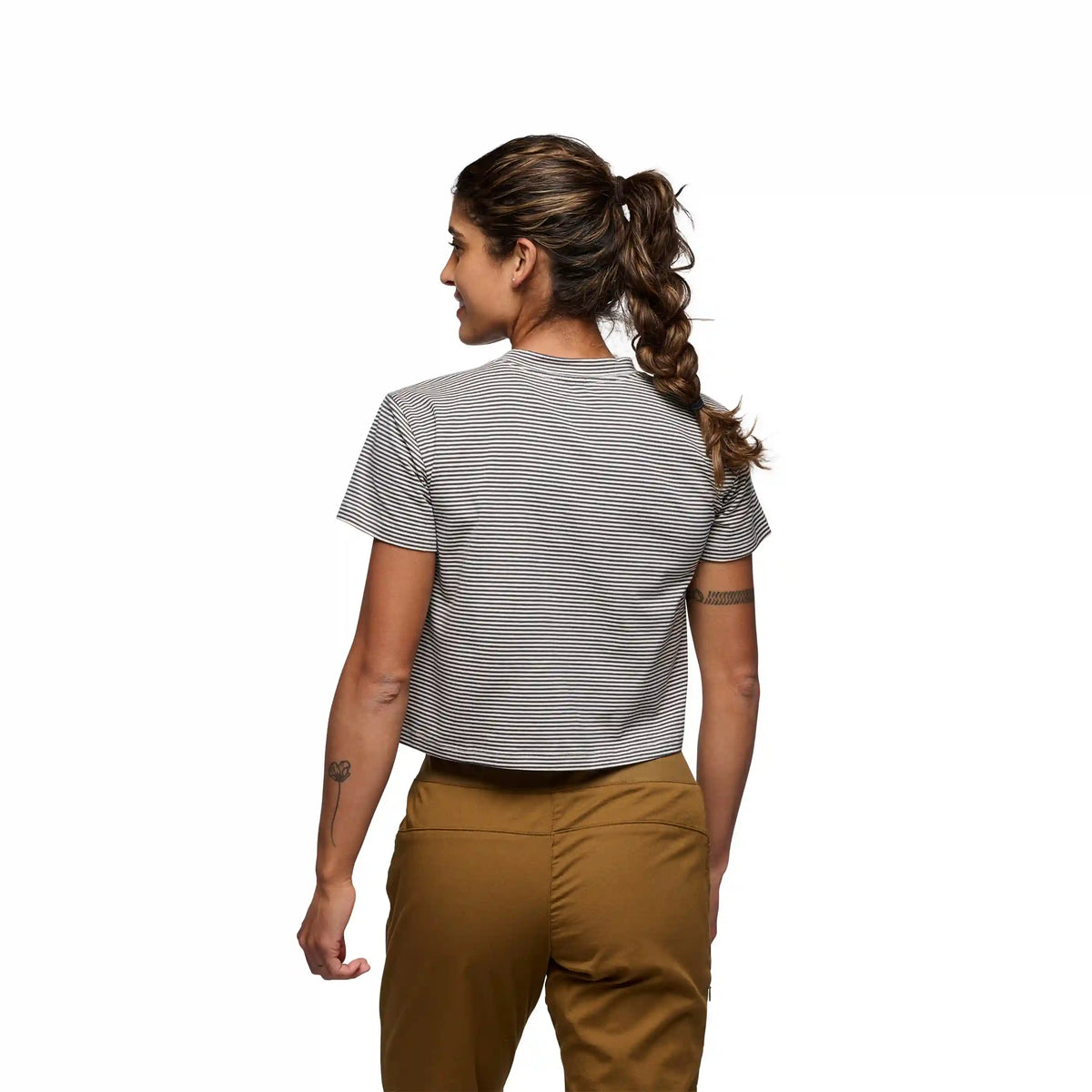 Women's BD Stripe Crop Short Sleeve Tee