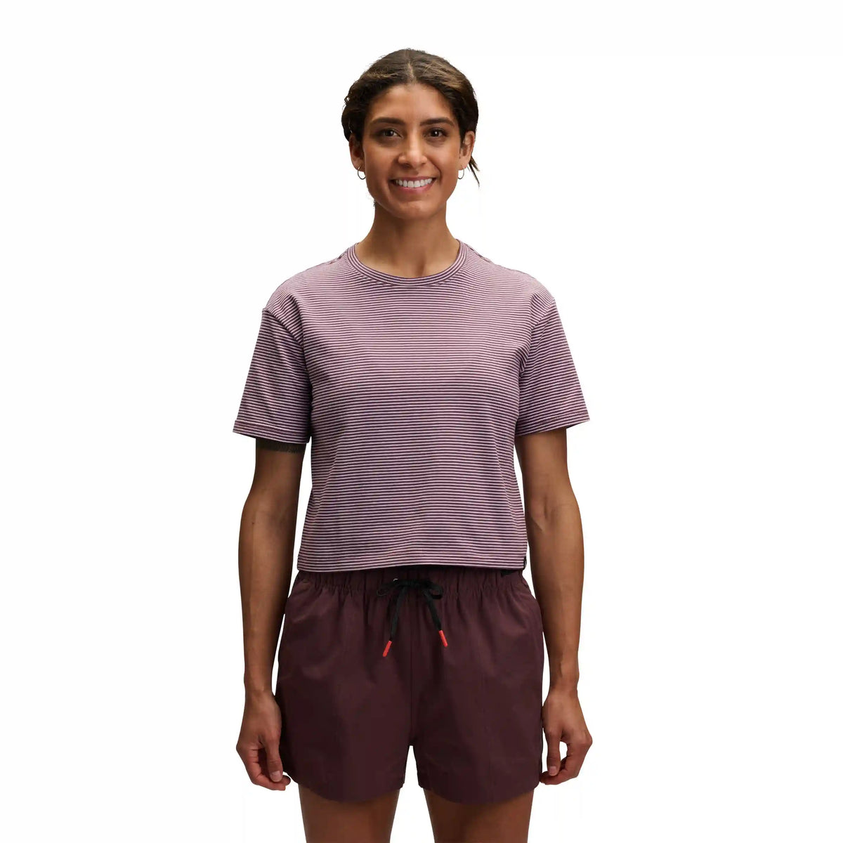Women's BD Stripe Crop Short Sleeve Tee