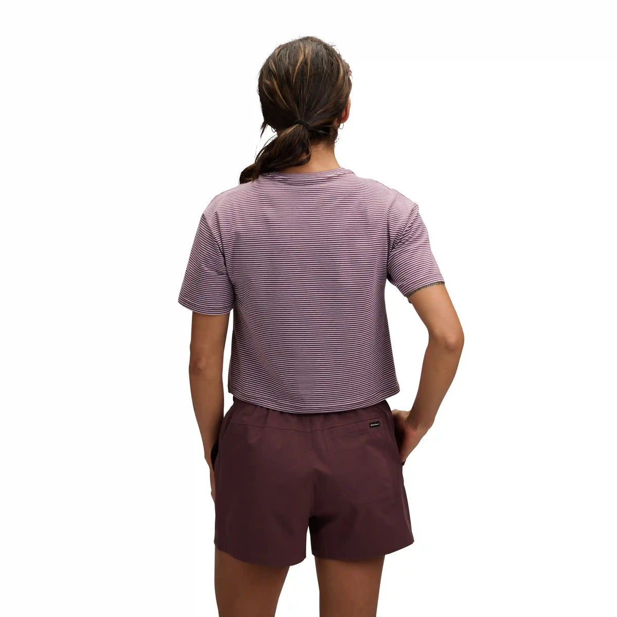 Women's BD Stripe Crop Short Sleeve Tee