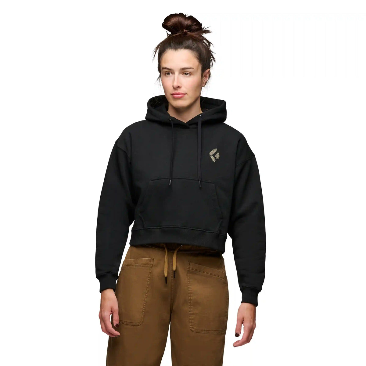 Women's Pine Diamond Pullover Cropped Hoody