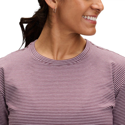 Women's BD Stripe Crop Short Sleeve Tee