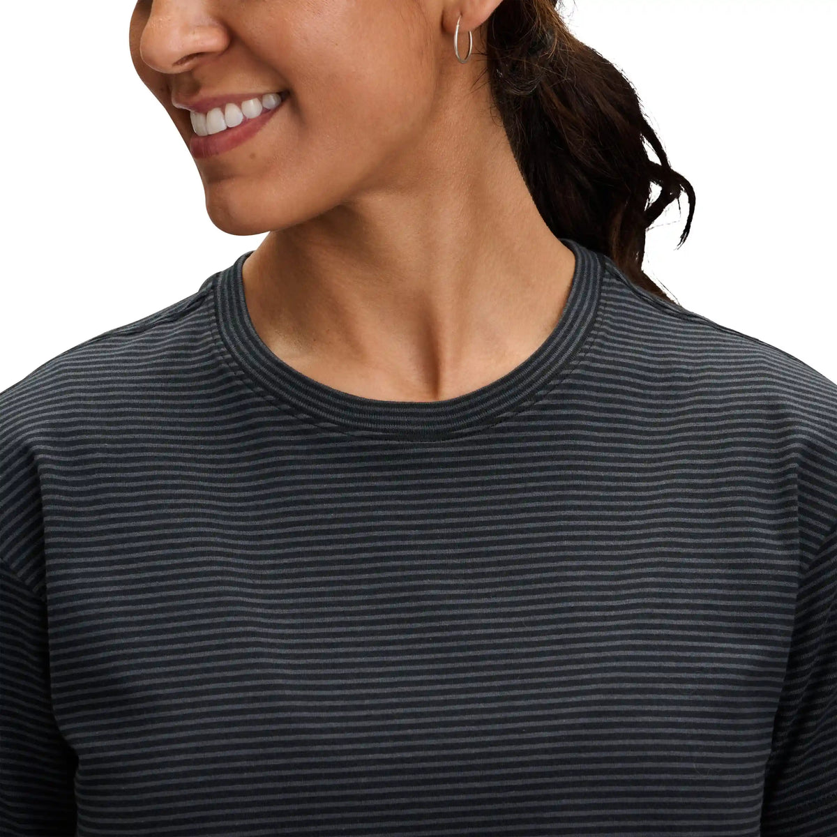Women's BD Stripe Crop Short Sleeve Tee