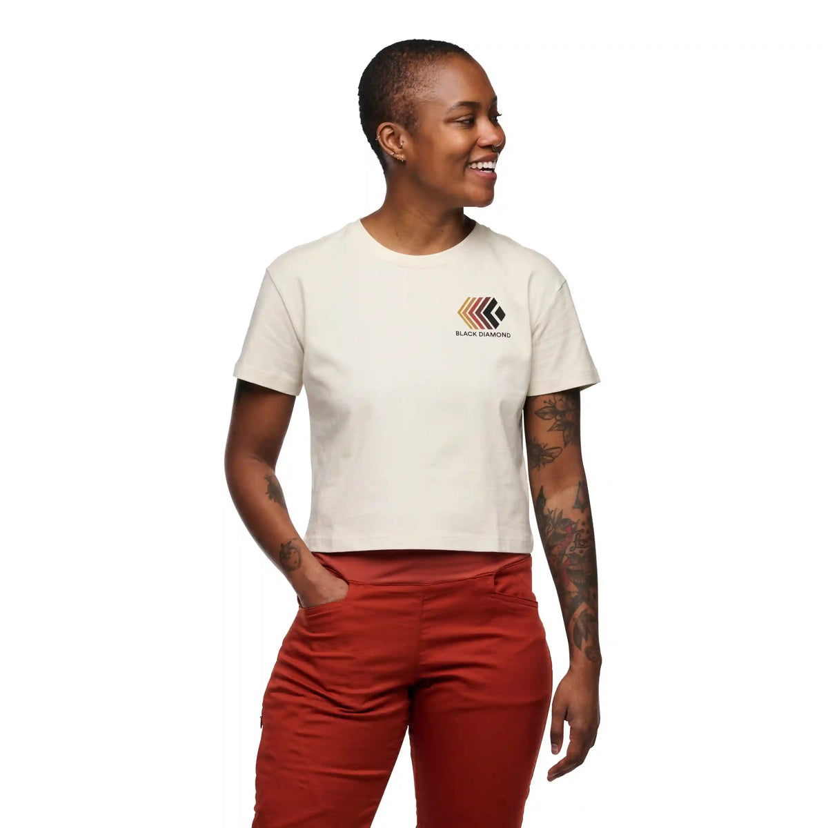 Women's Faded Crop Short Sleeve Tee
